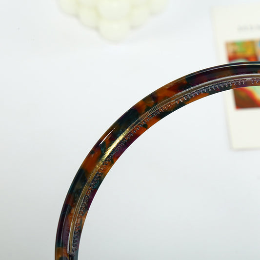 Diadema de Acetato Estilo Coreano Color Carey - Image 2