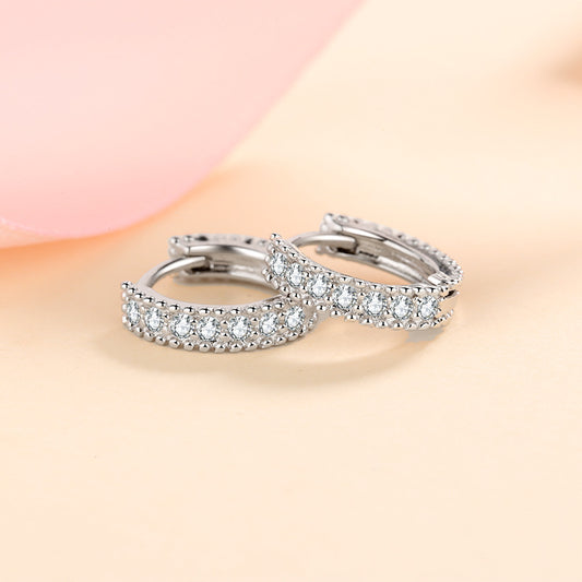 Aretes de Plata S925 con Moissanita Color D para Mujer - Image 3
