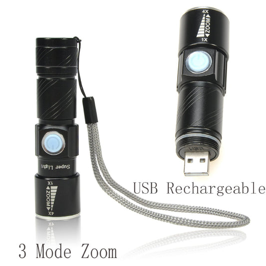 Linterna LED Recargable Mini de Aluminio - Image 2