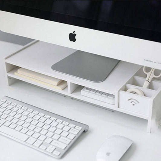 Soporte Elevador para Monitor y Laptop con Almacenamiento en Madera - Image 2