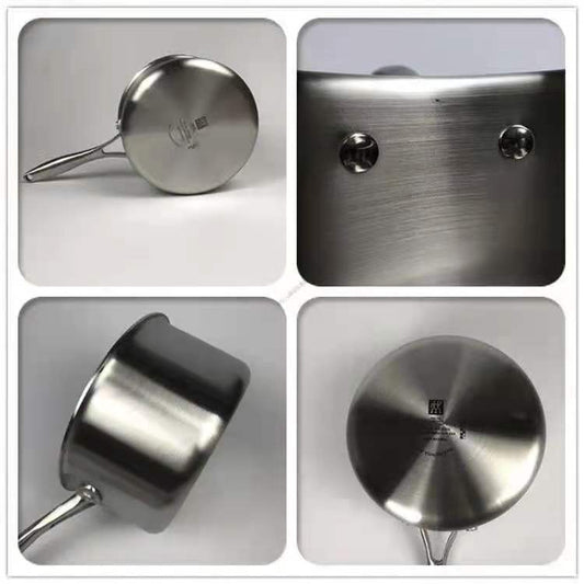 Juego de Ollas de Acero Inoxidable Alemán 16-18cm para Leche y Cocina - Image 2