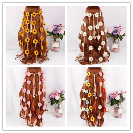 Diadema Floral Bohemia con Girasoles - Accesorio para el Cabello - Image 2