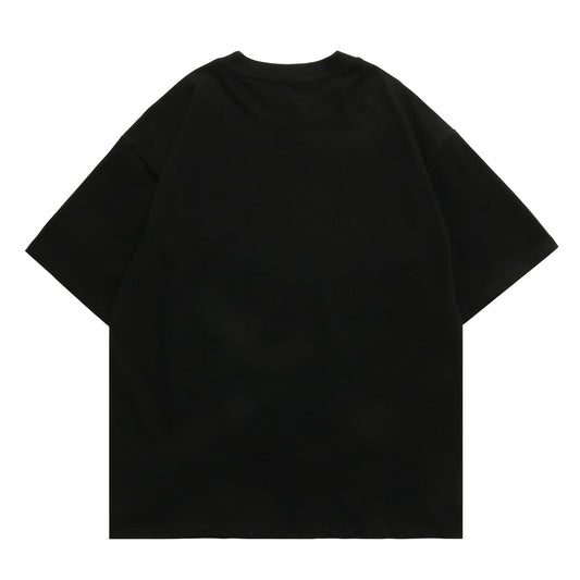 Camiseta Suelta Retro Estampado Alien Estilo Urbano para Hombre - Image 2
