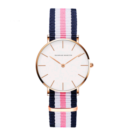 Reloj de Dama Minimalista 36mm Impermeable con Correa Blanca Estilo Coreano - Image 2