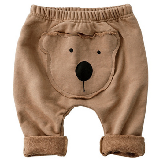 Pantalones para bebé con parches de dibujos animados - Image 2