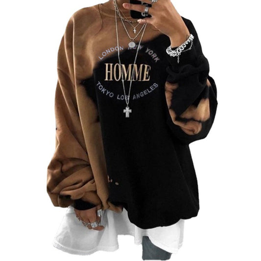 Sudadera Estampada Tie-Dye Manga Larga para Mujer - Image 2