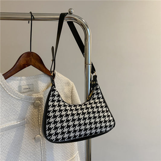 Bolso Cuadrado Retro con Estampado Asimétrico - Image 2