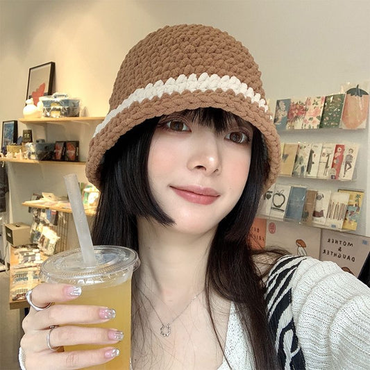 Sombrero Bucket de Lana Gruesa para Cabezas Grandes - Protección Solar Versátil - Image 2