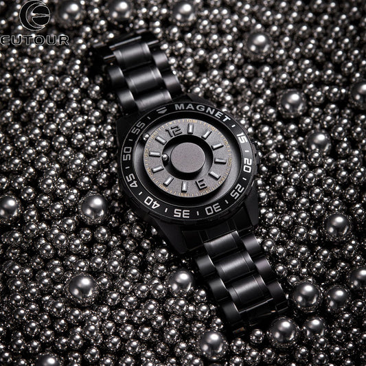 Reloj Magnético de Acero para Hombre - Diseño Moderno Cuarzo - Image 2
