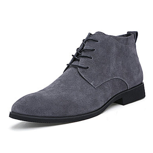 Zapatos Casuales Puntiagudos Tipo Bota con Cordones para Hombre - Image 2