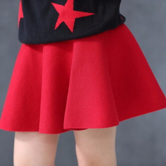 Falda Corta Princesa Niña Primavera Otoño - Tejida Versátil y Elegante - Image 2