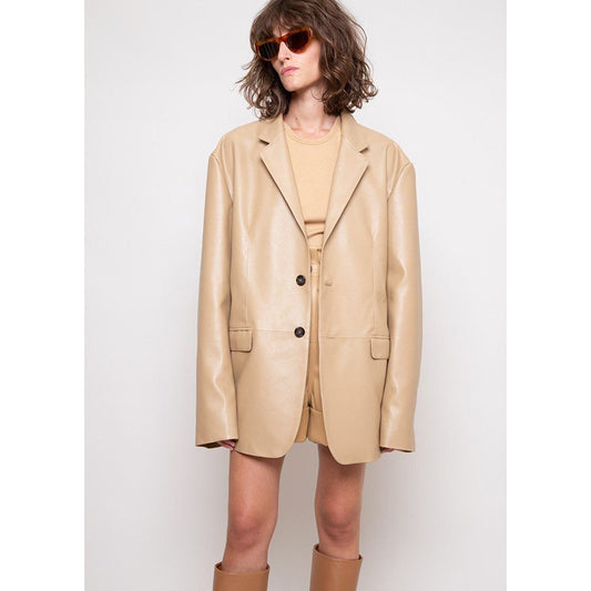 Cardigan Suelto de Cuero Proteína para Mujer - Chaqueta Casual de Manga Larga - Image 2