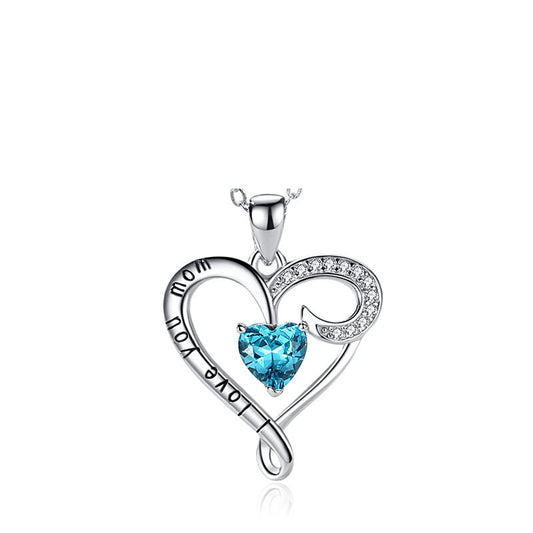 Elegante Colgante de Diamante Azul para Mujeres - Image 2