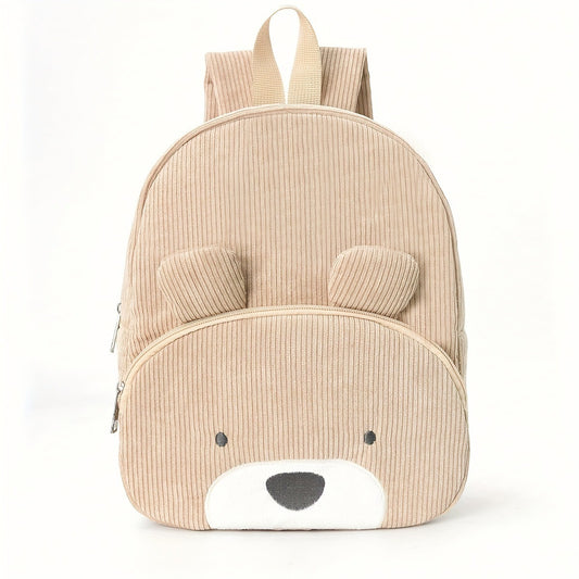 Mochila de Pana con Lindo Oso Bordado - Image 2
