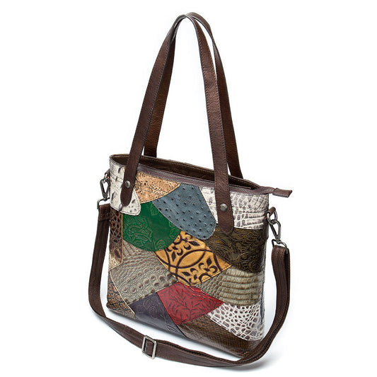 Bolso Étnico Artesanal para Mujer con Contraste de Colores - Image 2
