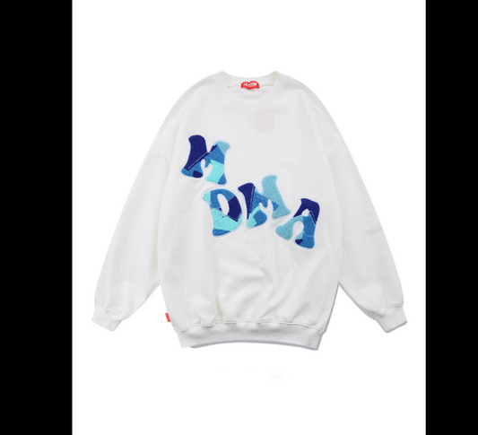 Sudadera Holgada Parejas Hip-Hop con Estampado de Letras - Image 2