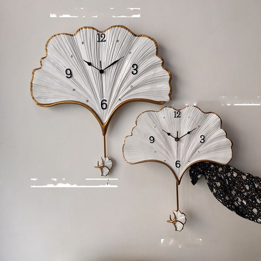 Reloj de Pared Péndulo Hoja de Ginkgo Elegante - Image 2