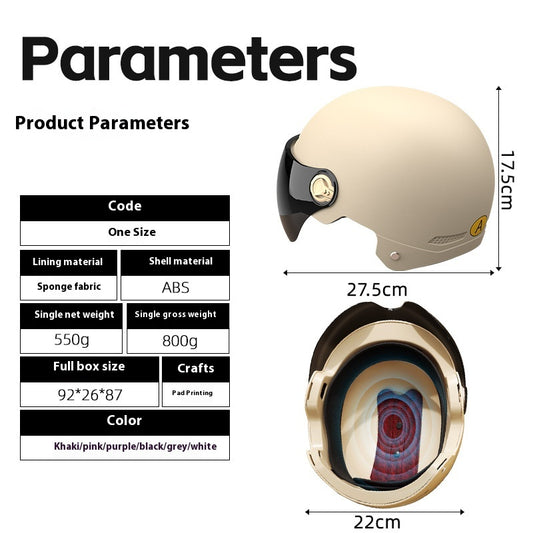 Casco de Seguridad para Motociclista Mujer - Colores Sólidos - Image 2