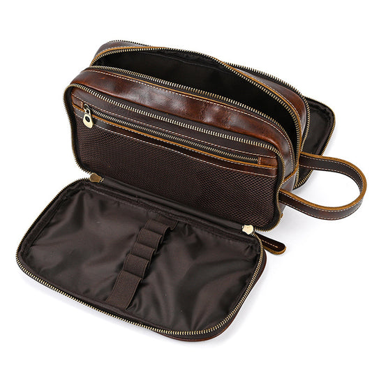 Bolsa de Viaje para Cosméticos de Cuero con Gran Capacidad - Image 2