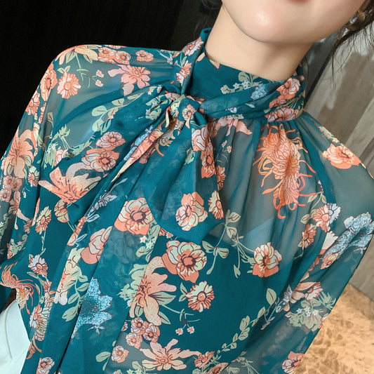 Blusa Floral Hada con Mangas Linterna para Mujer - Image 2