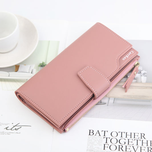 Cartera Larga para Mujer con Cierre de Cremallera y Compartimentos para Tarjetas - Image 2