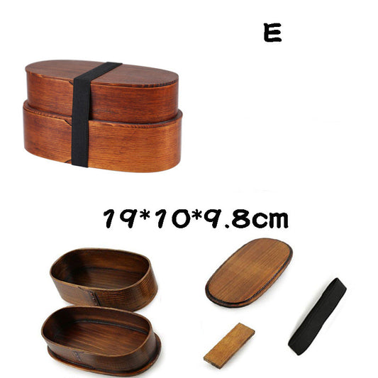 Lonchera de Madera Portátil - Una o Dos Capas - Image 2