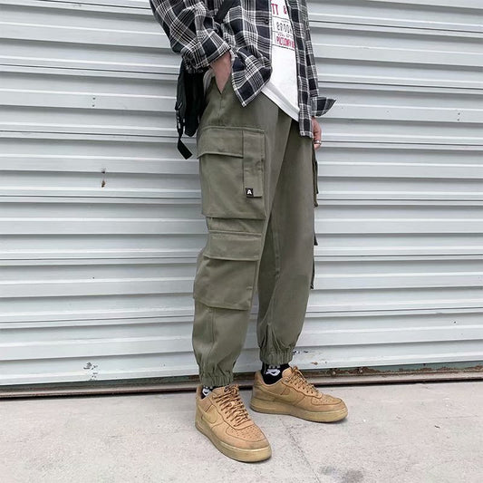 Pantalones Harem Utilitarios con Múltiples Bolsillos para Hombre - Image 2