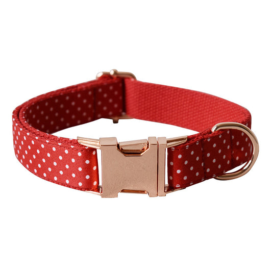 Collar y Correa para Perro Red Dot - Suministros de Mascotas Premium - Image 2
