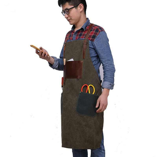 Delantal Artesanal de Lona para Barista y Profesionales - Image 2