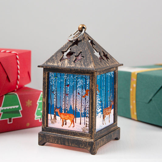 Lámpara Nocturna Muñeco de Nieve Retro - Diseño Vintage Artesanal - Image 2