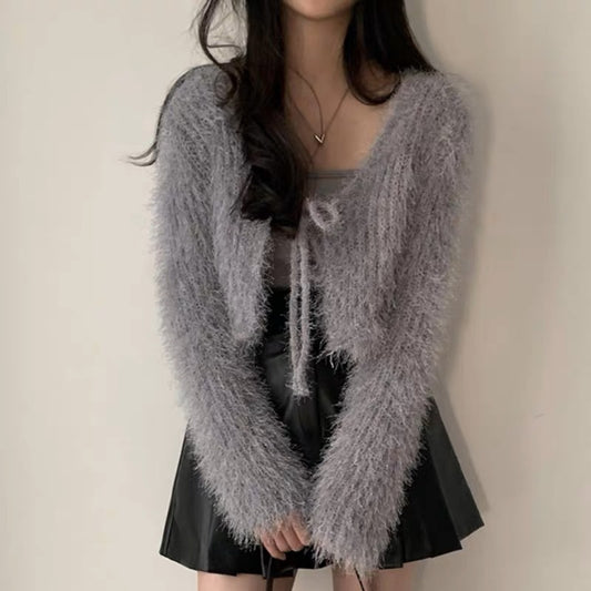 Cardigan Corto Tejido para Mujer - Image 2