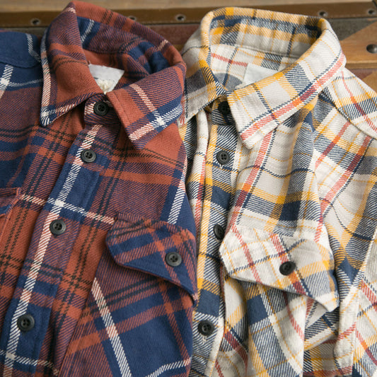 Camisa de Cuadros Gruesa Retro para Hombre con Manga Larga - Image 2