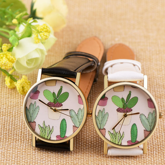Reloj Pulsera Casual Diseño Cactus con Correa - Image 2