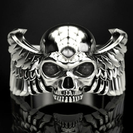 Anillo Calavera Punk de Acero Inoxidable para Hombre - Image 2