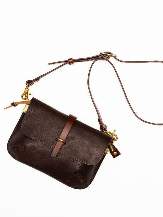 Bolso Mensajero de Cuero Vintage con Correa al Hombro - Image 2
