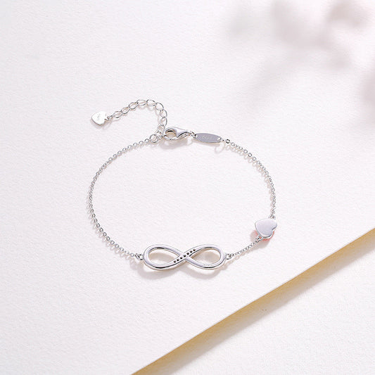 Pulsera de Plata Esterlina para Mujer - Amor Eterno Minimalista - Image 2