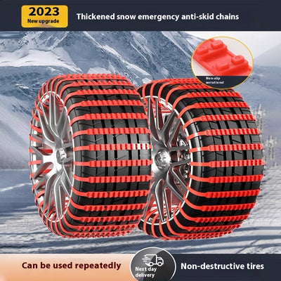 Cadenas Antideslizantes Dobles de Emergencia para Auto Universal