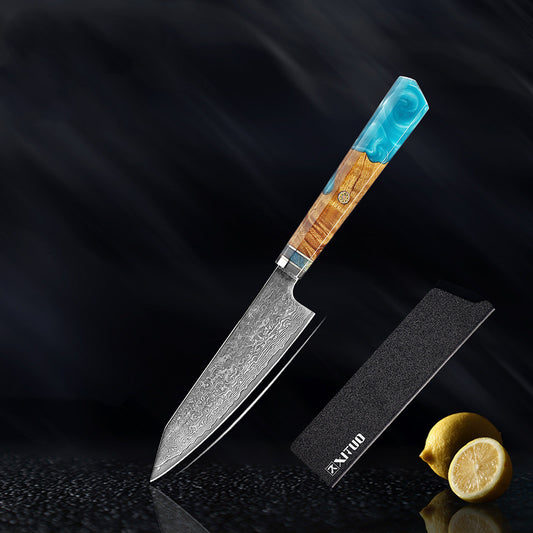 Juego de Cuchillos Damascus Acero Japonés - Chef Profesional y Santoku - Image 2