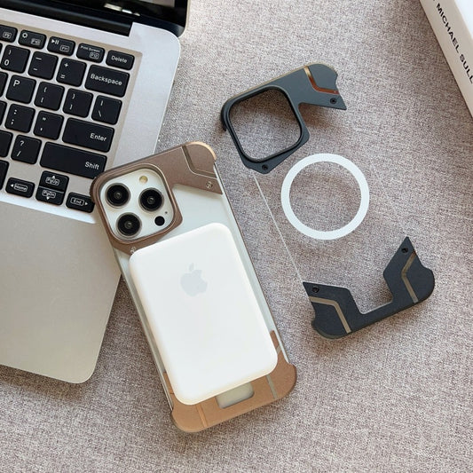 Funda Magnética Metálica sin Marco para iPhone 15 - Protección Premium - Image 2