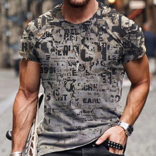 Playera Casual con Gráfico 3D para Hombre - Image 2