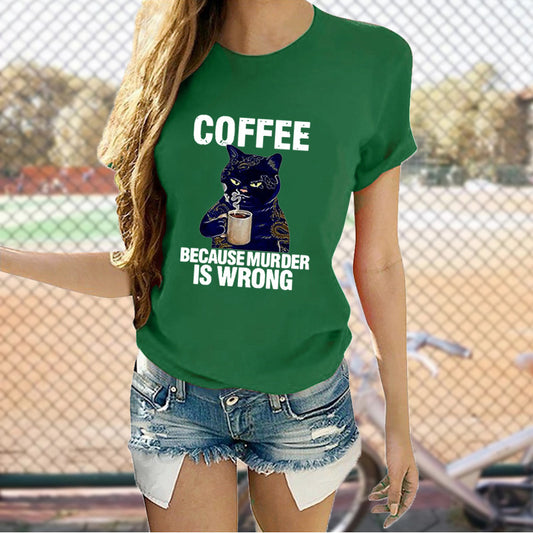 Playera Gráfica Gatos Adorables Cuello Redondo Manga Corta - Image 2