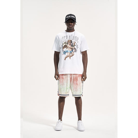 Shorts Hip Hop Degradado Holgados para Hombre - Estilo Urbano Verano - Image 2