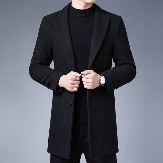 Chaqueta de Lana para Hombre con Solapa Clásica - Image 2