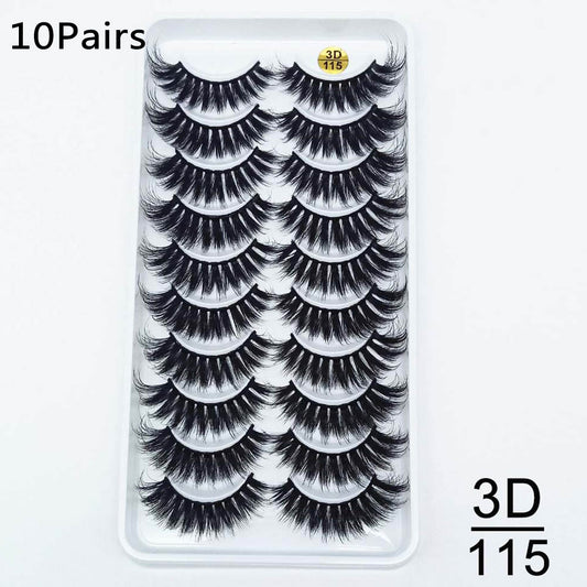 Set de 10 Pares de Pestañas Postizas Premium - Image 2