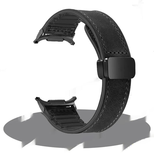 Correa Magnética Galaxy Watch de Cuero y Silicona para Hombre - Image 2