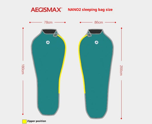 Saco de Dormir Térmico Portátil con Relleno de Plumón para Otoño e Invierno - Image 2