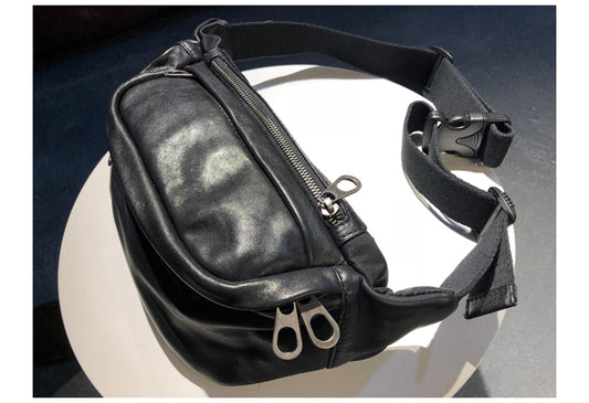 Bolsa Bandolera de Cuero Genuino Estilo Vintage para Hombre - Image 2