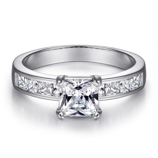 Anillo de Plata Esterlina para Mujer con Circonita Simulada - Image 2