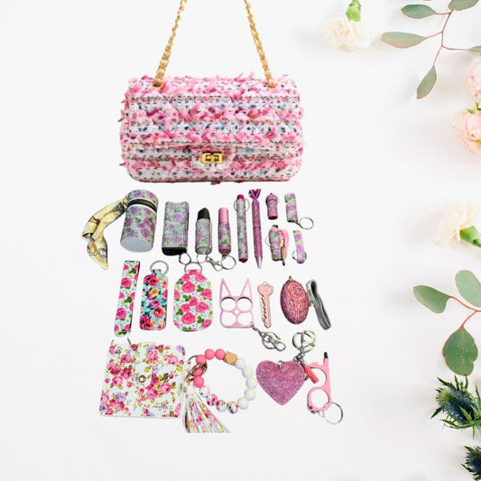 Bolso Bandolera Rosas San Valentín con Llavero de Seguridad - Image 2