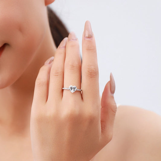 Anillo de Plata 925 Estilo Coreano Lujo Minimalista para Mujer - Image 2